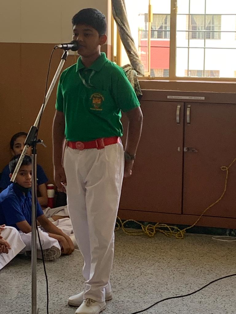 JUNIOR INTER HOUSE DECLAMATION COMPETITI