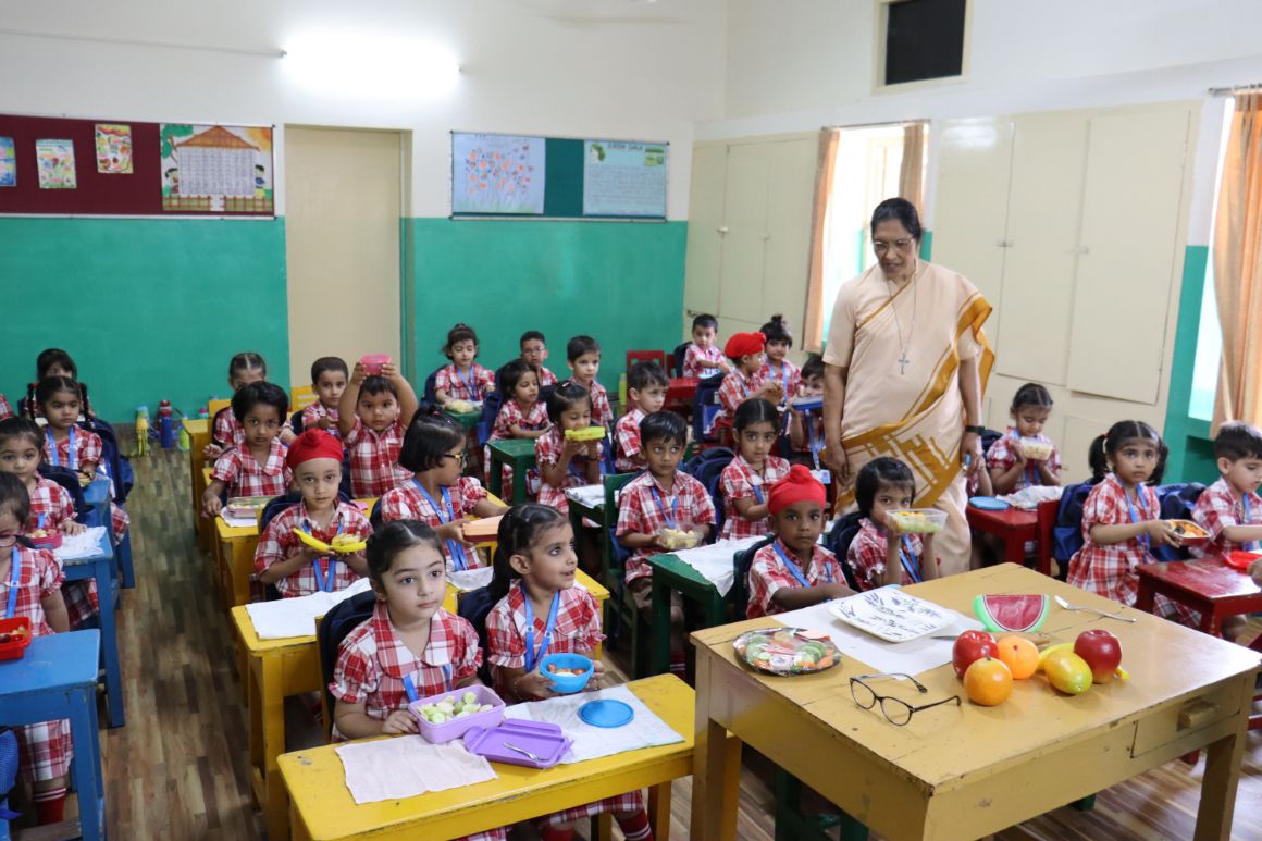 Fruit Salad Making Activity-Class LKG