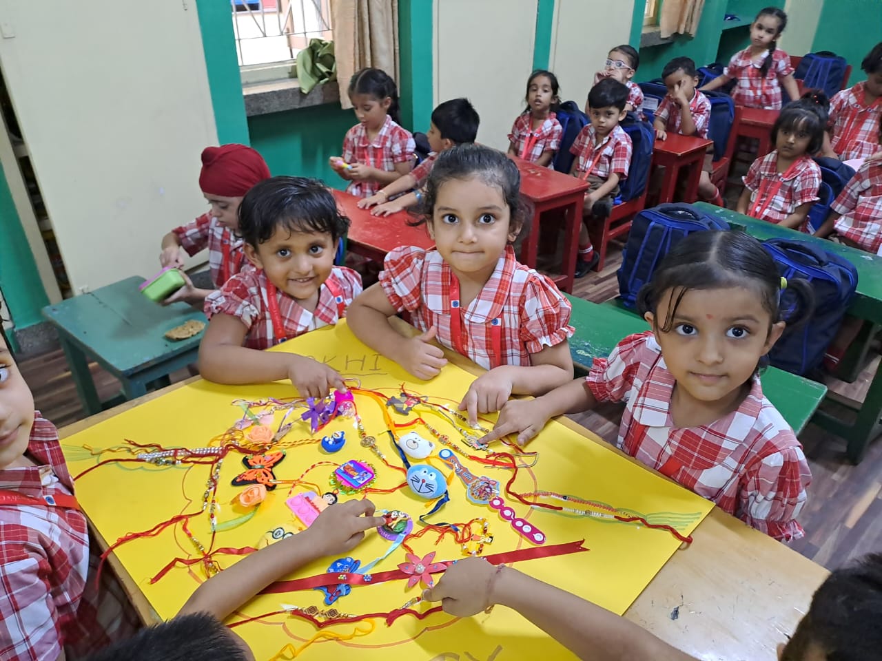 RAKHI PASTING ACTIVITY (CLASS LKG)