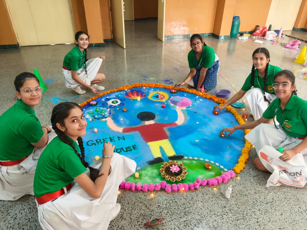 INTER-HOUSE ECO-FRIENDLY RANGOLI COMPETI